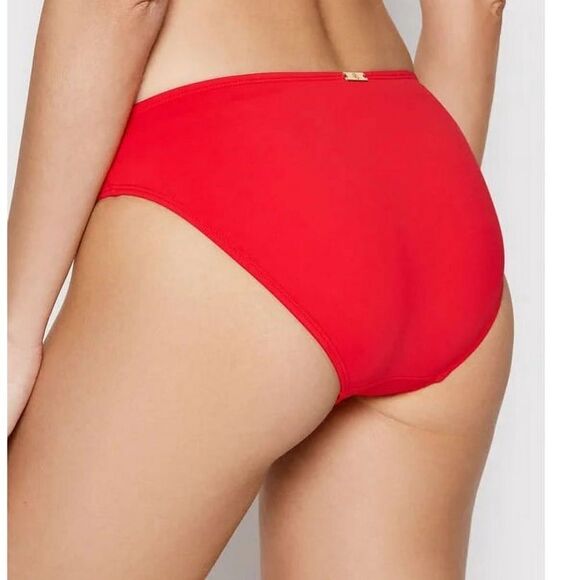 NWT Lauren Ralph Lauren RED Beach Club Hipster Bikini Swim Bottom - Picture 3 of 6